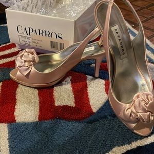 Satin Blush Slingback